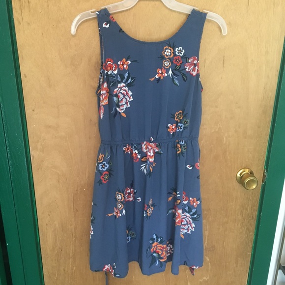 Blue Floral Old Navy Dress - Picture 1 of 8